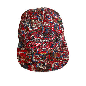Where's Waldo 5 Panel White Hat Cap Strap Back Adjustable 2014